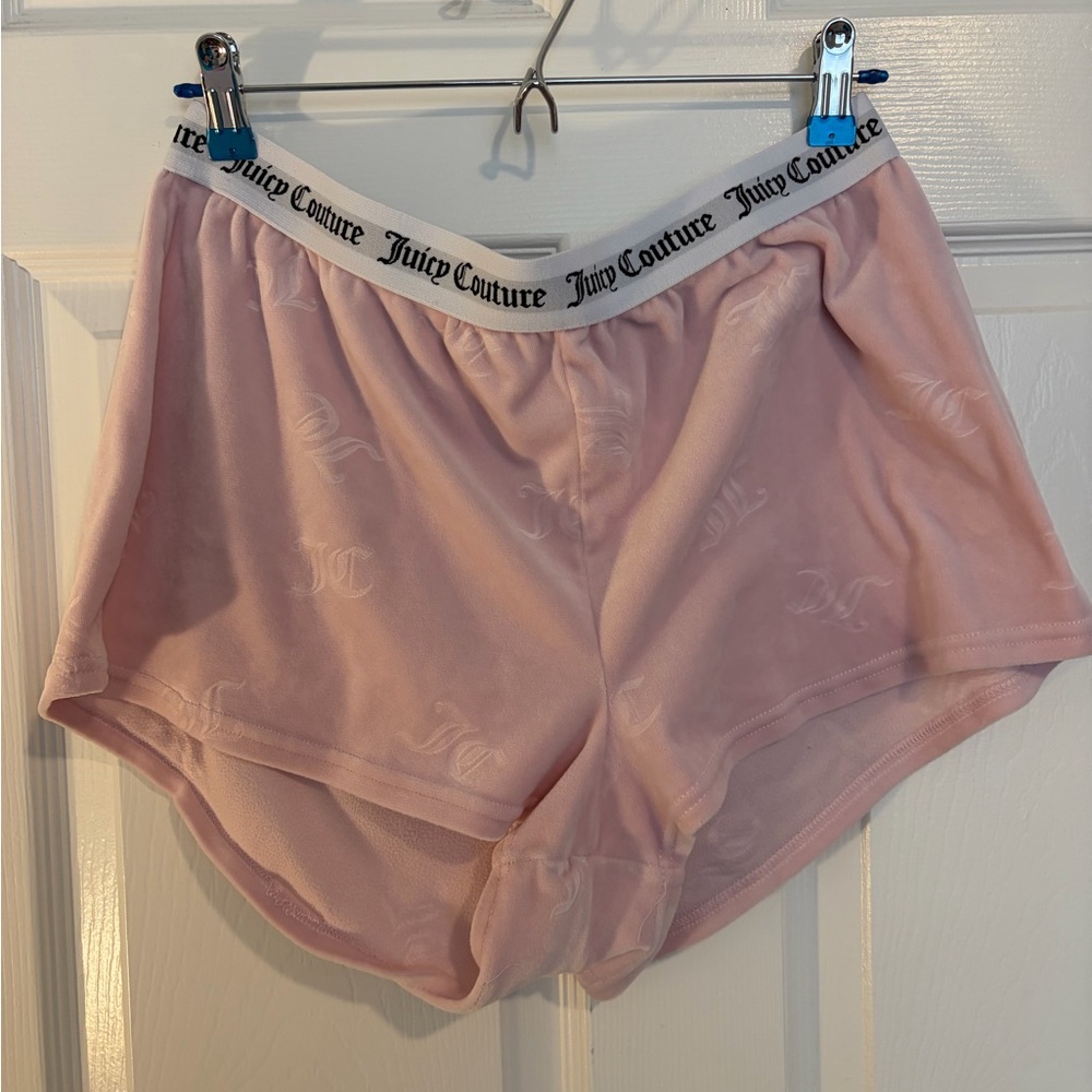 Juicy Couture Light Pink Logo Lounge Shorts